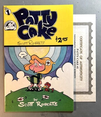 PATTY CAKE 1 (VF/NM 9.0) AUTOGRAPHED by CREATOR/ARTIST SCOTT ROBERTS  with COA *