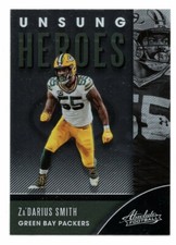 2020 Panini Absolute Football Unsung Heroes Za'darius Smith Insert Card