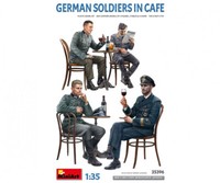 Miniart 550035396 1:35 Figuren Deutsche Soldaten Im Café (4) Diorama