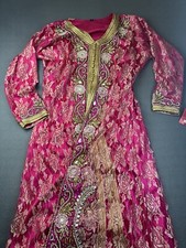 Moroccan Dubai Luxurious Embroidery Kaftan Perfect For Any Occasion Pink Dress