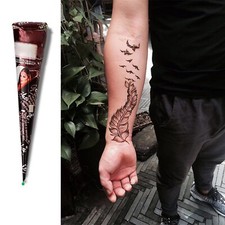 Natural Kaveri Temporary Tattoo Mehandi Herbal Henna Cones Body Art Kit