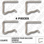 Lot de 4 agrafes clip retour de gasoil Pour injecteur Siemens agrafe clips