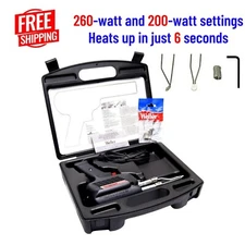 Soldering Gun Kit Iron Welding Electric 120V Dual Heat 260/200Watt Rework PCB