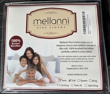 Mellanni Fine Linens Deep Full Size Sheet Set NIP Light Gray Brushed Microfiber