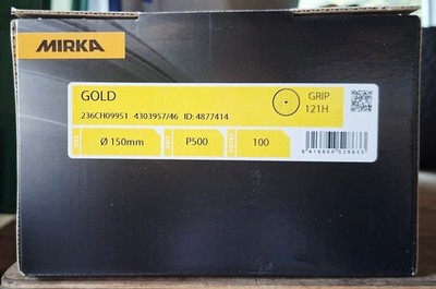 500 x Mirka gelocht Schleifscheiben GRIP/KLETT P500 Ø 150 mm