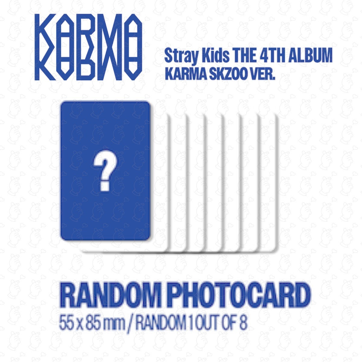 STRAY KIDS KARMA ALL ALBUM PHOTOCARD LIMITED CEREMONY HOORAY