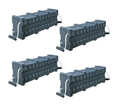 4PK Cribbing Block Stacker w/Ergonomic Handles & Interlocking 13 Ton WLL