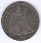 1842 Seated Liberty Silver Dollar + SILVER + Circulated + No Reserve!
