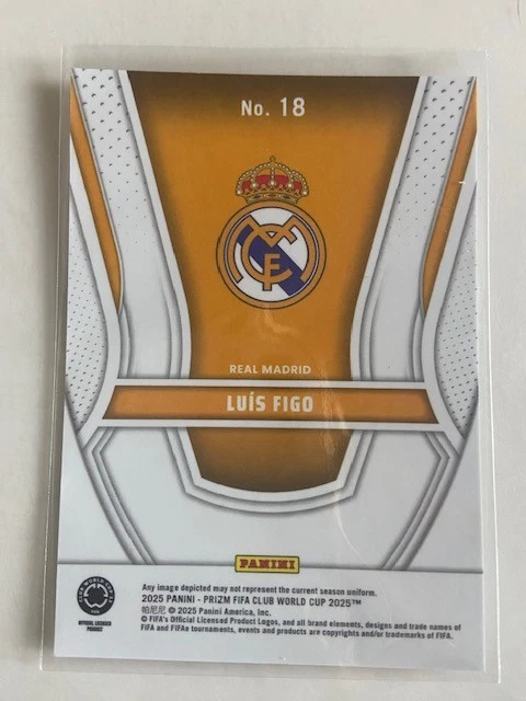2020 PANINI SELECT (COOPER PRIZM) /49 LUIS FIGO, READ AD ABOUT CARDS!!!! - Image 4 of 4
