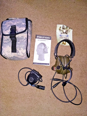 PELTOR ヘッドセット MT15H69FB-09 New 3M Peltor COMTAC II Communication Headset MT15H69FB-19 Dual