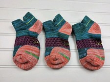 Bombas Hex-Tec Athletic Ankle Socks Lot Of 3 Pairs Size S