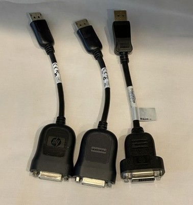 HP Display Port Male to DVI Female 3'' Adapter Cable P/N 48-1409 Hewlett-Packard