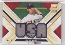 2019 Elite Extra Edition USA National Team Materials Gold 56/99 Logan Allen s3g