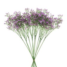 12Pcs Fake Artificial Flowers Bulk PU with Stems Purple