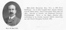 John MacKenzie Bow of Hill Street, Edinburgh - Antique Print 1904