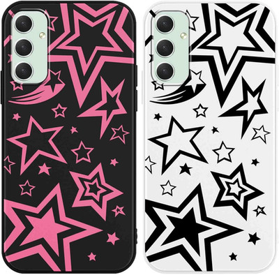 2 Pack Cute Pink Girly Star Phone Case for Samsung Galaxy S23 FE 6.4'', Aesthetic