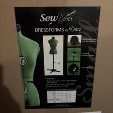 Dritz Sew You Adjustable Dress Form, Small, Opal Green Dressform