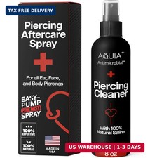 Piercing Aftercare Spray Ear Piercing Cleaner 8oz Saline Spray for Piercings