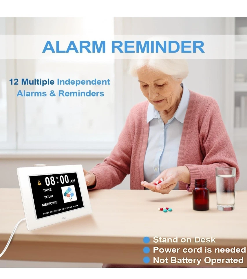 DayClox Pérdida de Memoria Calendario Digital Internacional Día Reloj Foto 3 de 4