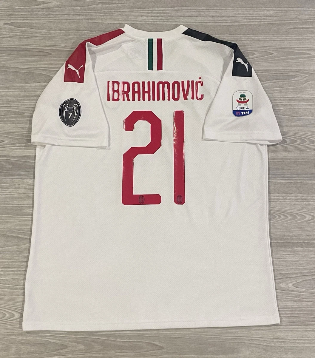 Zlatan Ibrahimovic AC Milan White International Club Soccer Fan