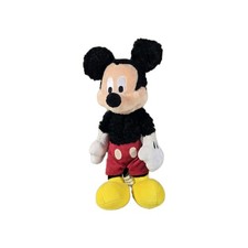 Authentic Disney Parks Fuzzy Mickey Mouse Bean Bag Doll Stuffed Plush 11"