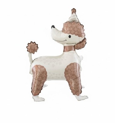 Poodle Balloon Dog Birthday Party Decoration Pet Animal Self Standing Huge