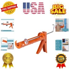 Bates- Caulking Silicone Gun, 10:1 Thrust Ratio, Hand Caulking Guns, No Drip