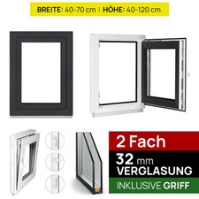 Kellerfenster Anthrazit Fenster Kunststofffenster 2 fach Verglasung Dreh Kipp