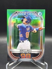 2021 Bowman - Bowman Scouts Top 100 Brett Baty #BTP-98 Green Refractor /99 (RC)