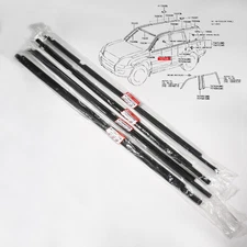 4PCS For LEXUS GX470 2003-2009 WEATHERSTRIP WINDOW BELT MOULDING USA 75722-60080