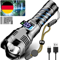 Wholefire Taschenlampe Led Aufladbar 150000 Lumen Mit Zwei Schaltern, 50W XHQ100
