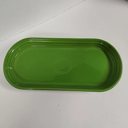 Fiestaware - BREAD PLATTER UTILITY TRAY - Shamrock green - FIESTA 12" - Retired