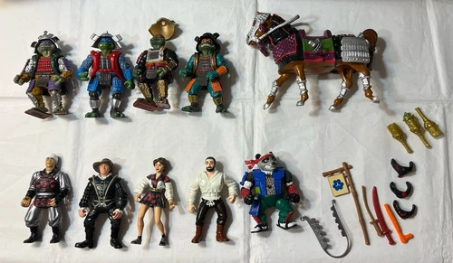 TEENAGE MUTANT NINJA TURTLES TMNT Vintage movie 3 Star Lot 1993 Accessories