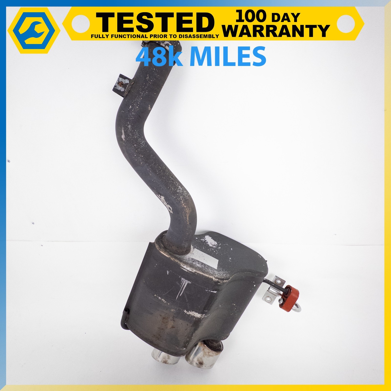 08-17 MASERATI GRANTURISMO 4.2L REAR LEFT DRIVER SIDE MUFFLER ASSEMBLY OEM