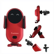 Wireless Car Charger, Auto Clamping Fast Charging with Light,Car Phone Holder...