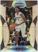 2019 PANINI PRIZM DP #54 JALEN McDANIELS HYPER PRIZM RC 69/75 SAN DIEGO STATE