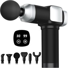 Massage Gun Deep Tissue, Portable Percussion Electric Muscle Massager for Pain R