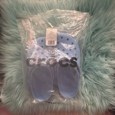 Crocs Classic Light Blue Unisex Kids Rubber Slip On Clog US Size 8