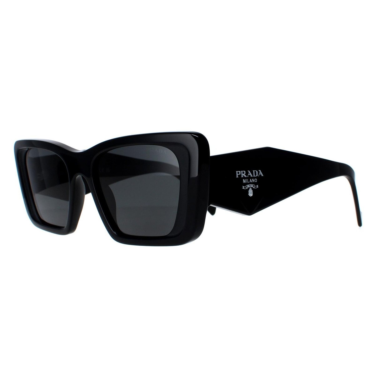 Prada Sunglasses PR08YS 1AB5S0 Black Dark Gray | eBay display picture 1