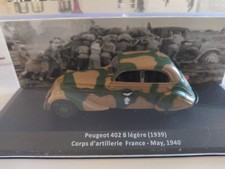 PEUGEOT 402 B LÉGÈRE. FRANCE. 1940 .  EAGLEMOSS 1/43. BTE.