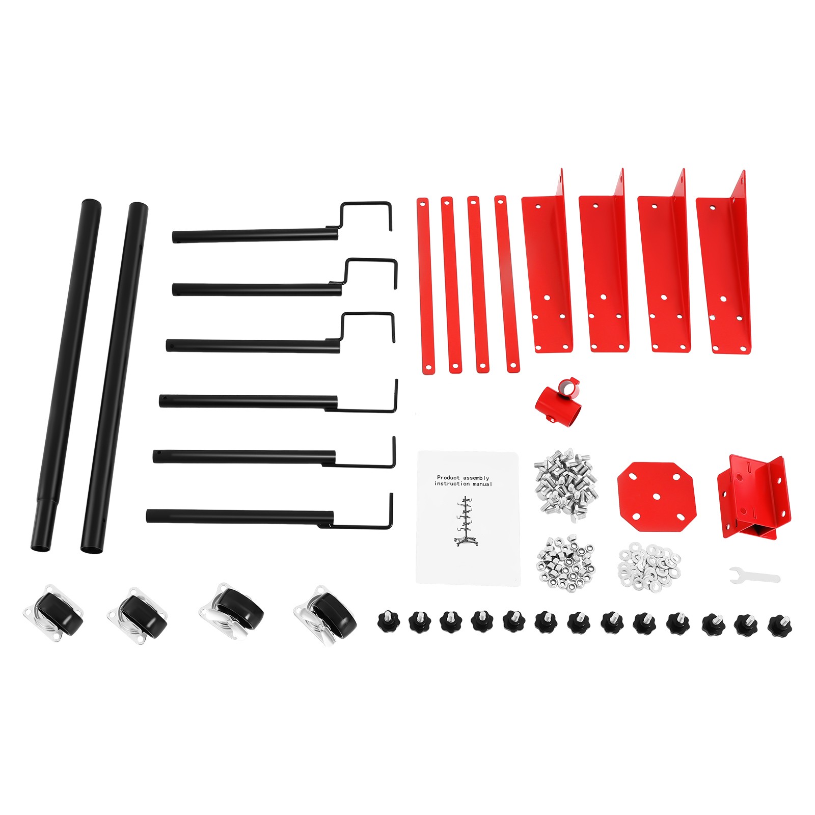 48" Rotating Bumper Hanger Stand Painting Car Repair Rack Tree Auto Body Shop