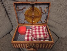 Wicker Picnic Basket Set 46x32x20cm 