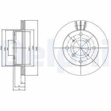 Disque de frein Subaru G3X JUSTY