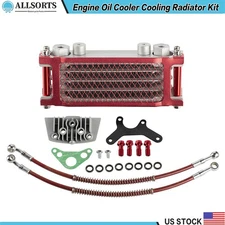 Oil Cooler Cooling Radiator Engine Kit for 50 70 90 110 125 140cc Dirt Pit Bike