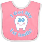 Inktastic I Got My First Tooth Baby Boy Baby Bib Babys Teeth Childs Boys Cute