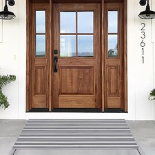 Black and White Striped Rugs, 3'x5' Outdoor Indoor Front Porch Door Mats Cott...