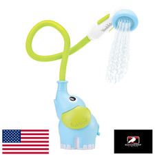 Yookidoo Baby Bath Shower Head Elephant Water Pump  Trunk Spout Rinser Newborn