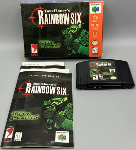 Tom Clancy's Rainbow Six Nintendo 64 N64 CIB Complete W/ Manual Authentic
