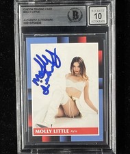 Molly Little Signed Custom Trading Card BAS Beckett COA Autograph Grade 10