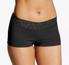 NWT Maidenform womens Dream Cotton With Lace Boyshort, 7/ L